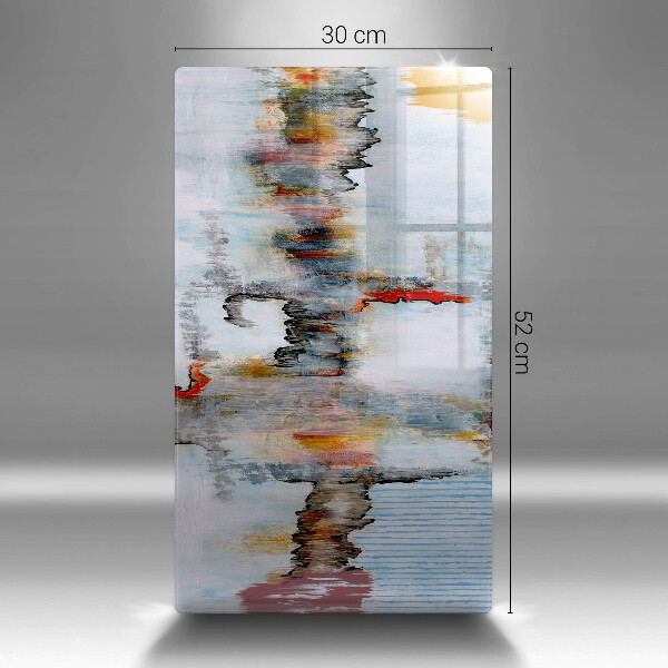 Glass worktop saver Paints abstraction