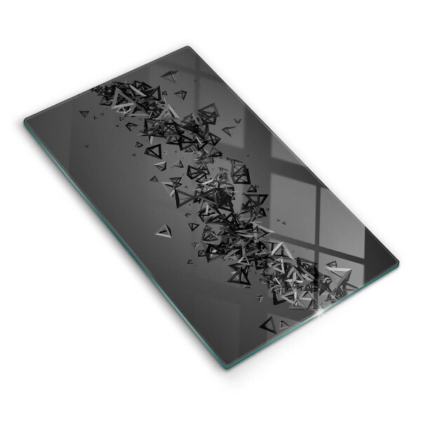 Glass worktop saver Abstraction 3D shapes