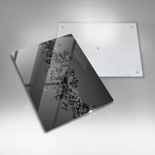 Glass worktop saver Abstraction 3D shapes