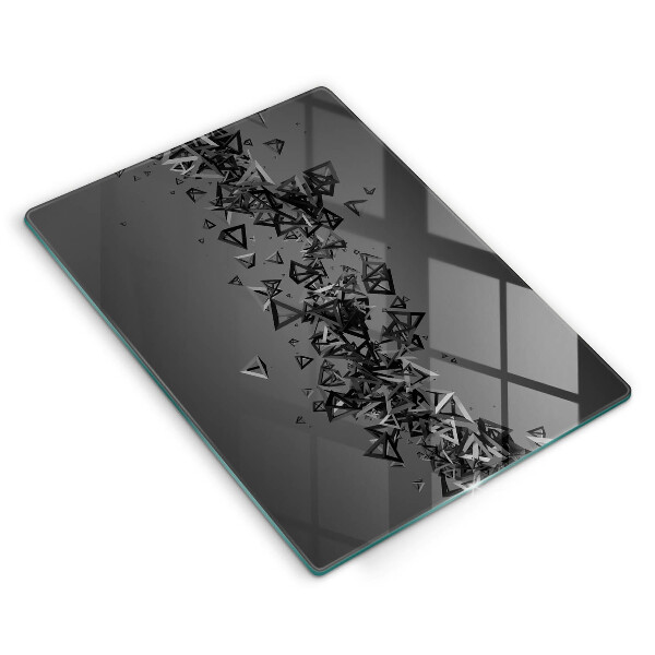 Glass worktop saver Abstraction 3D shapes