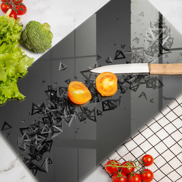 Glass worktop saver Abstraction 3D shapes