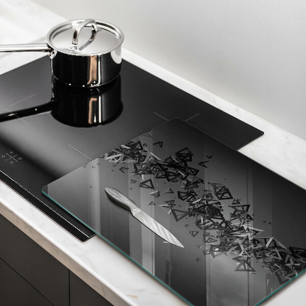 Glass worktop saver Abstraction 3D shapes