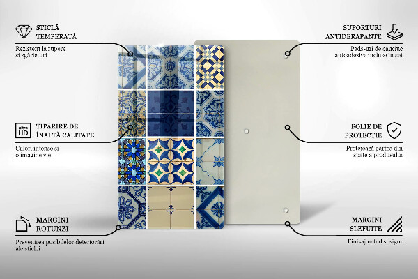 Glass worktop saver Decorative tiles