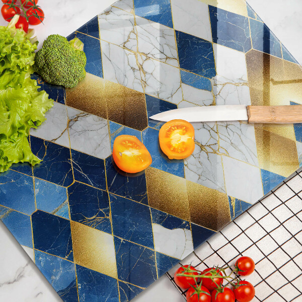 Kitchen countertop cover Golden Rombs Marble