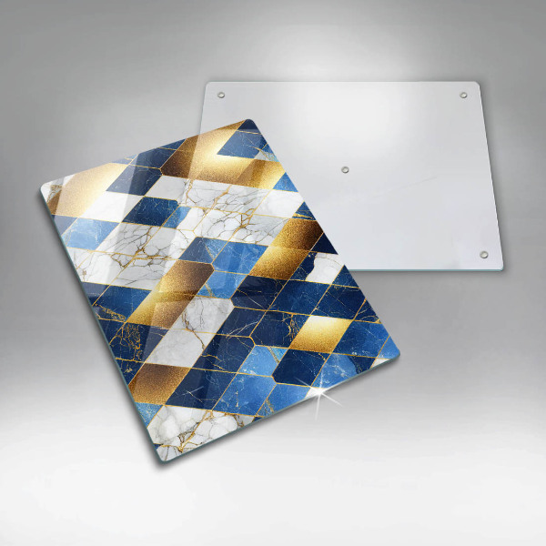 Kitchen countertop cover Golden Rombs Marble