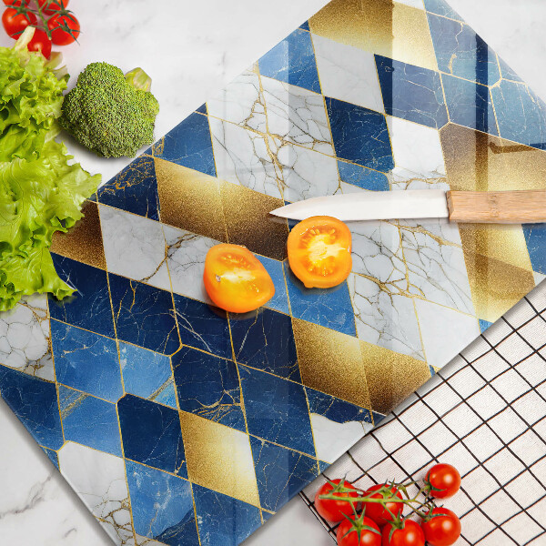 Kitchen countertop cover Golden Rombs Marble