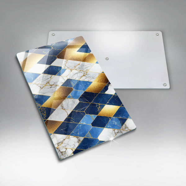 Kitchen countertop cover Golden Rombs Marble