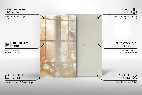 Kitchen countertop cover Snowflakes