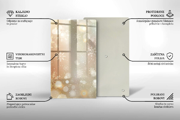 Kitchen countertop cover Snowflakes