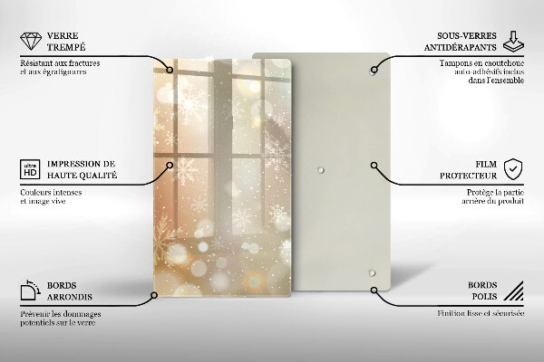 Kitchen countertop cover Snowflakes