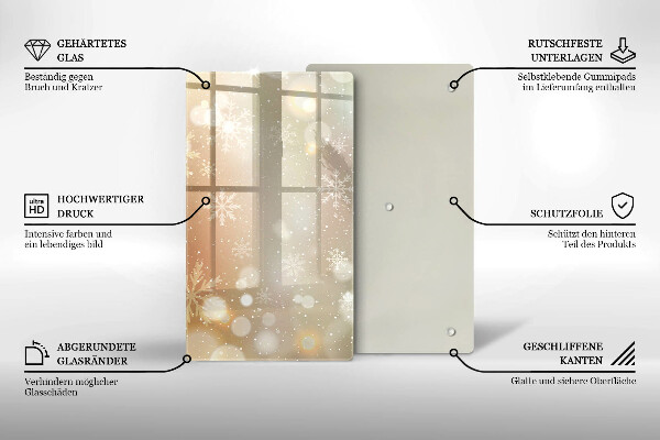 Kitchen countertop cover Snowflakes