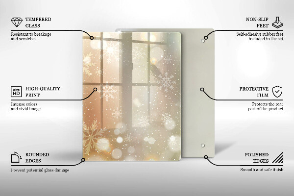 Kitchen countertop cover Snowflakes