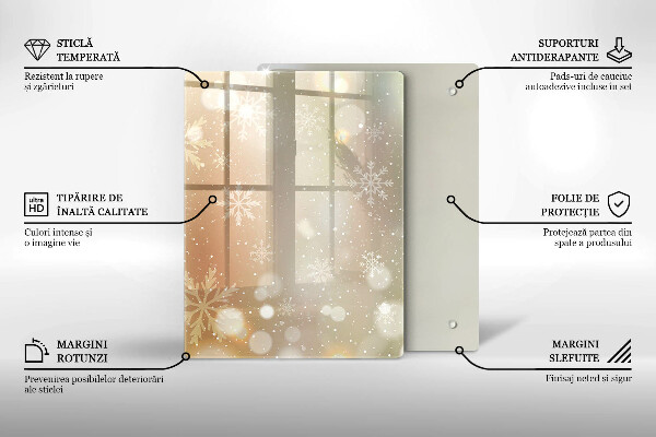 Kitchen countertop cover Snowflakes