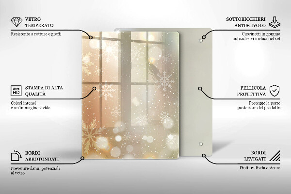 Kitchen countertop cover Snowflakes