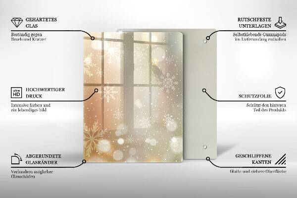 Kitchen countertop cover Snowflakes