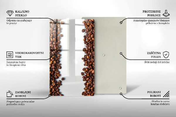 Glass worktop saver Grain coffee