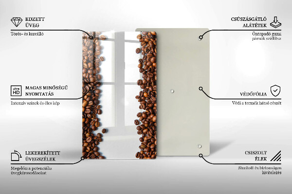 Glass worktop saver Grain coffee