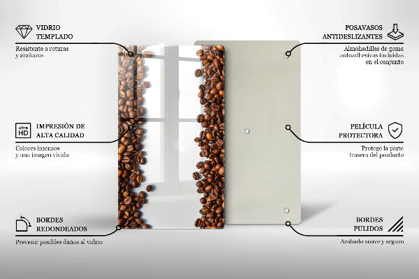 Glass worktop saver Grain coffee