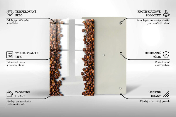 Glass worktop saver Grain coffee