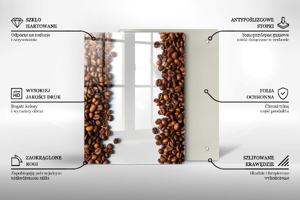 Glass worktop saver Grain coffee