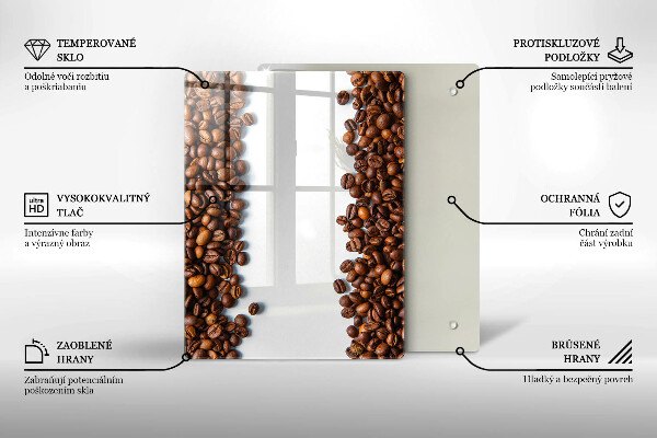 Glass worktop saver Grain coffee