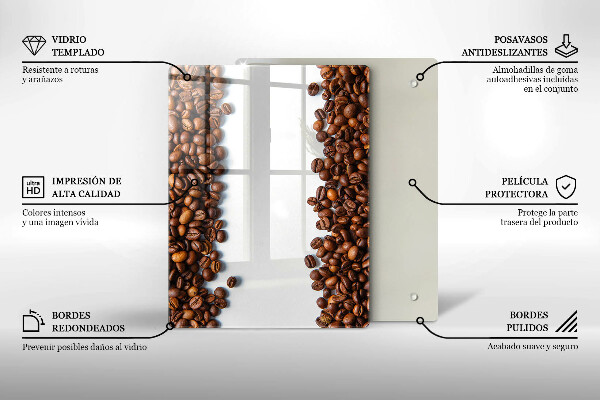 Glass worktop saver Grain coffee