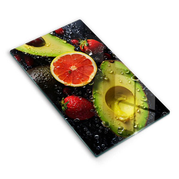 Glass worktop saver Fruits and vegetables