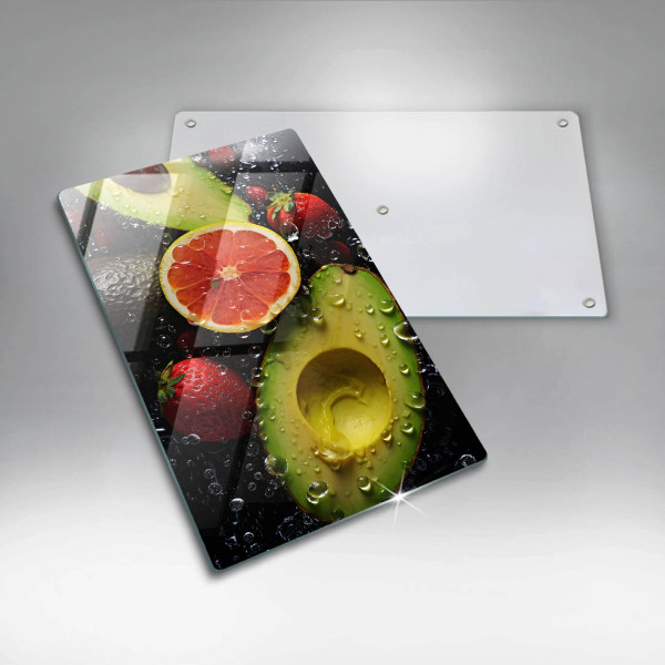 Glass worktop saver Fruits and vegetables