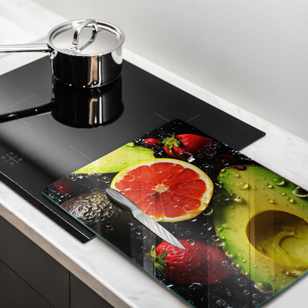 Glass worktop saver Fruits and vegetables