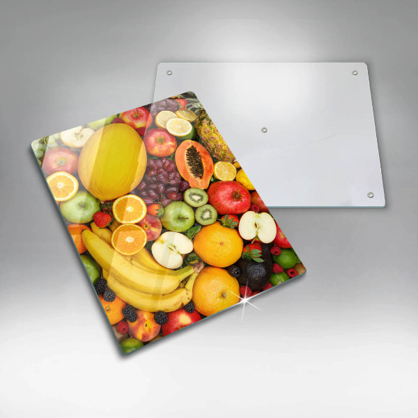 Glass worktop saver Fruit collection