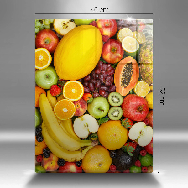 Glass worktop saver Fruit collection