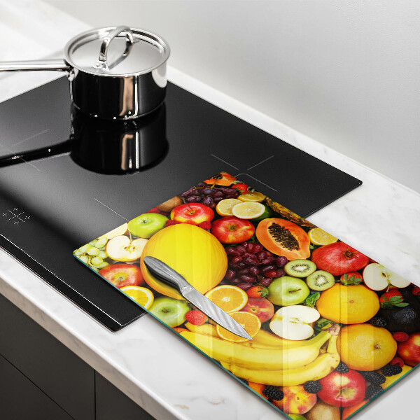 Glass worktop saver Fruit collection