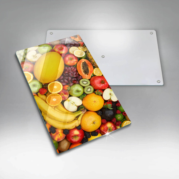 Glass worktop saver Fruit collection