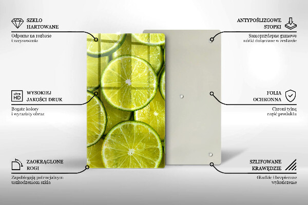 Work surface savers Lime slices