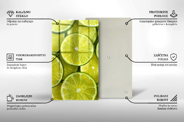 Work surface savers Lime slices