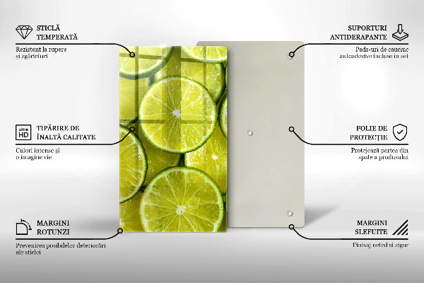 Work surface savers Lime slices