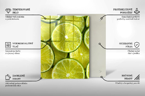 Work surface savers Lime slices