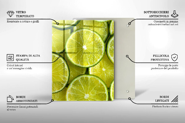 Work surface savers Lime slices