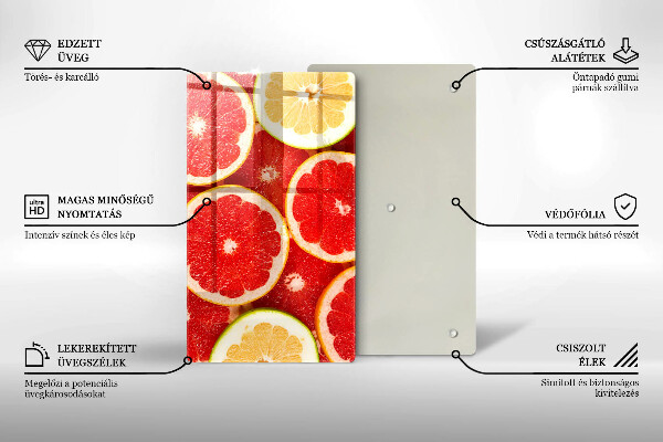 Work surface savers Grapefruit slices
