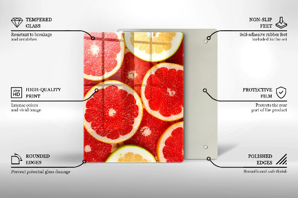 Work surface savers Grapefruit slices
