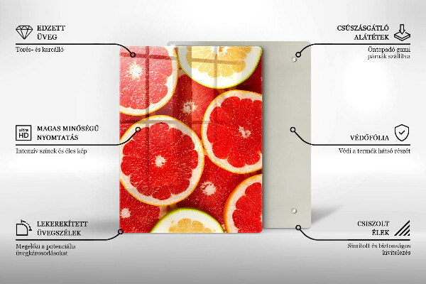 Work surface savers Grapefruit slices