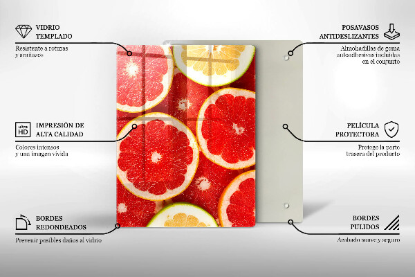Work surface savers Grapefruit slices