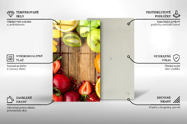Glass worktop saver Fresh fruit