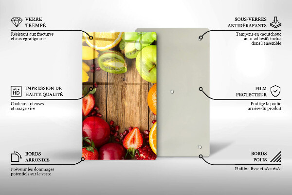 Glass worktop saver Fresh fruit