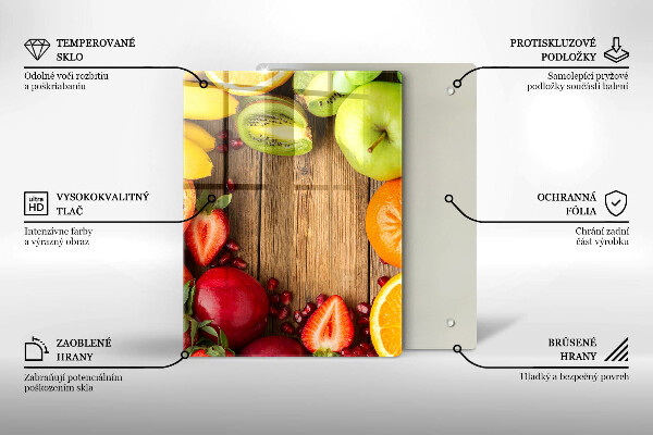 Glass worktop saver Fresh fruit