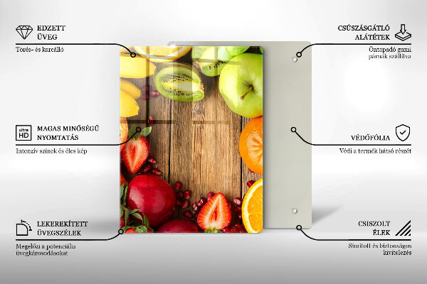 Glass worktop saver Fresh fruit