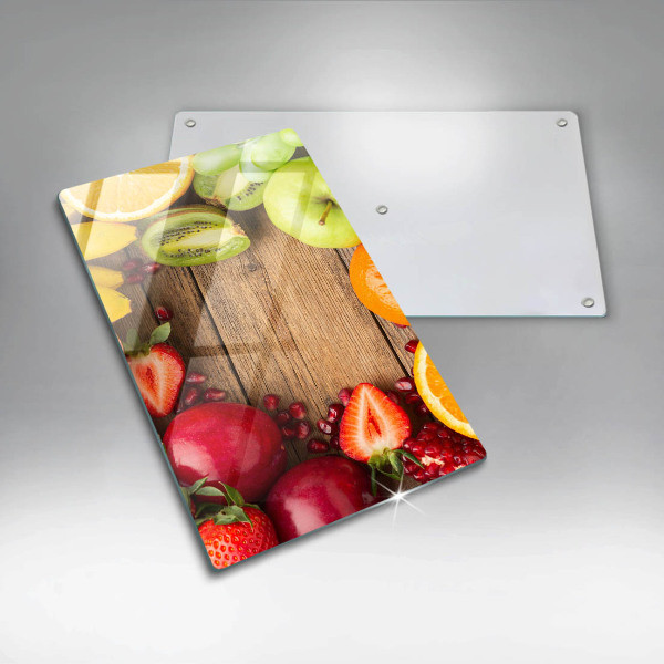 Glass worktop saver Fresh fruit