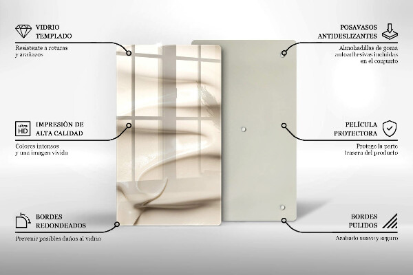 Glass worktop saver Ice cream