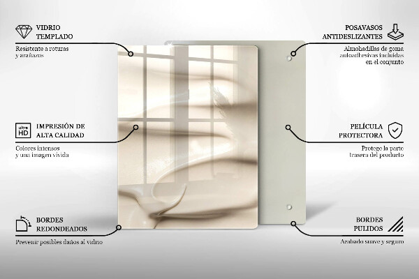 Glass worktop saver Ice cream