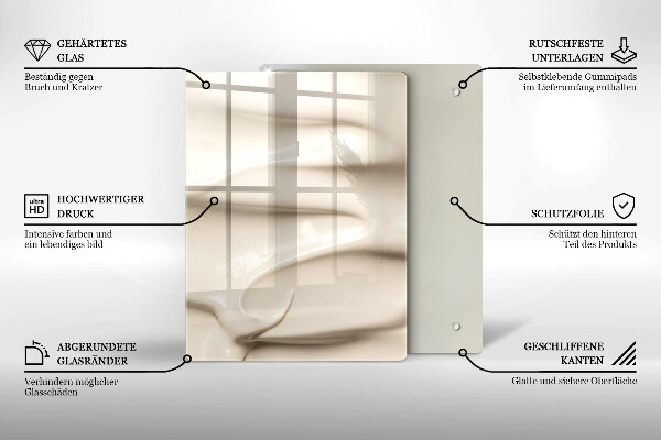 Glass worktop saver Ice cream